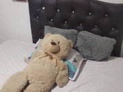 horny latina alone fucks teddy bear 2/16