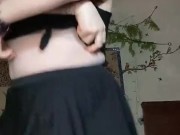 Slutty dancing all my clothes off naked twerking striptease 4/16