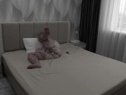 A mature bbw milf with big saggy boobs changes clothes and masturbates for a stranger on camera. 15/16