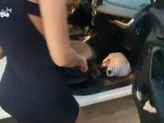 Adorable girl fucks her boyfriend and shows off in public 4/16