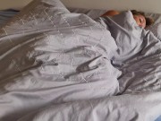 Wife's wet pussy was ready for hard dick to wake her up in the morning - fingering, moaning, cumshot 3/16