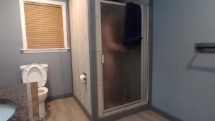 Horny virgin take a shower shaves for you