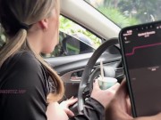 Dani Ortiz drives his car while his vagina vibrates INEDITO 9/16