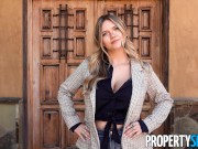 PropertySex Cute Huge Natural Tits Blonde Real Estate Agent Bangs Recently Divorced Client 1/16