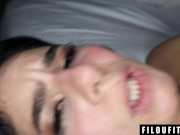 Busty Colombian Teen Likes Huge White Cocks 9/16