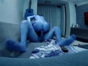 Naughty teen riding a big cock like a pro on living room 16/16