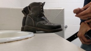 Taking a piss break on Zack's boots