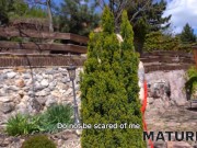 MATURE4K. Tattooed granny with blonde hair does it with boy for free 3/16