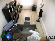 LOAN4K. Vixen with sexy eyes and long legs throws a leg in creditor's office 2/16