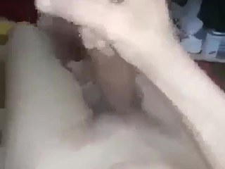 Egyptian stallion masturbating on the bed