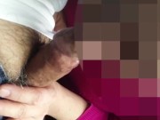 年の差カップル　車中でたまらずフェラごっくん 14/16