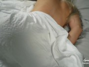 Step Mom Wakes up to a Hard Cock of her Step Son after Grinding and Pussy Fingering He cums Twice 1/16