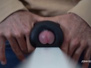 Humping Fleshlight And loud Moaning Cumshot - Intense Hard Moaning - Male Sex Toy