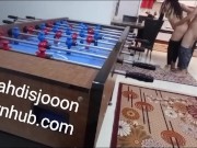 زن با.بام بهم فوتبال دستی شرطی سر کوس باخت منم بدجوری کردمش ( پر از مکالمه فارسی سکسی) ایرانی 8/16