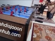 زن با.بام بهم فوتبال دستی شرطی سر کوس باخت منم بدجوری کردمش ( پر از مکالمه فارسی سکسی) ایرانی 9/16