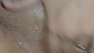 DOUBLE PENETRATION ENDS WITH SQUIRT AND COVERED IN CUM