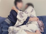 【浴衣美人】彼女の浴衣姿でムラムラし、花火大会の前に我慢できずそのまま濃厚SEXしちゃった 1/16