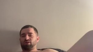 Jacking off with a thick creamy cumshot