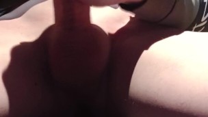 classic jerking of a cock on the memory of a wet pussy