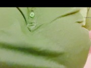 Getting my shirt all wet in the bath and showing big boobs! 8/16