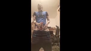 Robot boy cum after some days...finally big cum and moaning