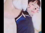 チャイナ服娘の仰け反り騎乗位✨ボーイッシュ女子にミニチャイナ服着せてみたら、意外とえろくて、挑発的な仕草に思わず生ハメ！反応がう👍 6/16