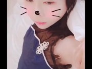 チャイナ服娘の仰け反り騎乗位✨ボーイッシュ女子にミニチャイナ服着せてみたら、意外とえろくて、挑発的な仕草に思わず生ハメ！反応がう👍 8/16