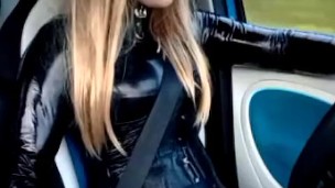 Driving home from photoshoot all dolled up