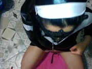 Beauty stepmom in a nun's costume worship his fat cock 12/16