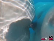 Athletic MILF Having Sex On Outdoor Pool 12/16