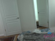 GFE Session with sexy ass amateur Melanie Marie and some touching at the room 7/16