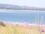 Sofia Santana accepts the challenge! She'll have to bang a random guy at the lake 9/16