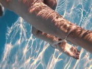 Goddess Nata Ocean Latvian pornstar swimming 15/16