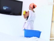 Maid Rosa Roca Prefers His Cock Over Cleaning - MAMACITAZ 2/16