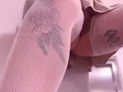 Sizzling Neighbor's Door Fun: Elevator Masturbation with a Squirt Finish! 16/16