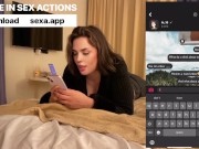 Sexy neighbor came to have sex after a like on a dating app 1/16