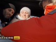 BRAZZERS - Stunning Angel Youngs Tries Her First Double Penetration Scene Up In The Snowy Mountains 4/16