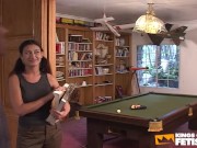 Busty chick gets her cunt licked and pumped by her teacher to pass the test 1/16