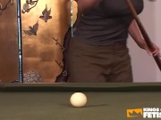 Busty chick gets her cunt licked and pumped by her teacher to pass the test 2/16