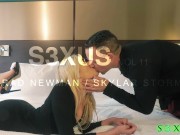 S3XUS All natural blonde Skylar Storm has her fuck holes stuffed by a big dick 2/16