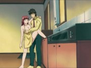 Redhead with Huge Tits and Hairy Pussy Prepares Breakfast for her Lover 6/16