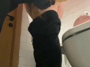 Lesbian MISTRESS FUCKS HARD Straight Girl in PUBLIC TOILET 5/16
