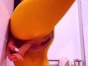 Mall Restroom Rapture: Bouncing on Dildo with a Squirt Finale! 8/16