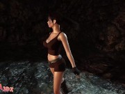 Futa3dX - LARA CROFT Stumbles Into Big Dicked Futa Cave Troll's Threesome 13/16