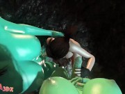 Futa3dX - LARA CROFT Stumbles Into Big Dicked Futa Cave Troll's Threesome 15/16