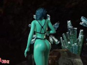 Futa3dX - LARA CROFT Stumbles Into Big Dicked Futa Cave Troll's Threesome 2/16