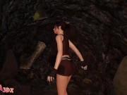 Futa3dX - LARA CROFT Stumbles Into Big Dicked Futa Cave Troll's Threesome 5/16