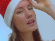 Tall babe with hairy pussy Xmas lingerie try on FERR-ART 5/16