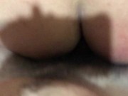 Staying at a friends house, while they went out we went to fuck silently and look what happened 13/16