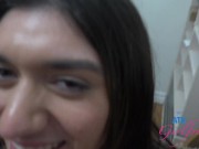 Amateur Aubry Babcock getting eaten out, creams then sucks cock GFE 1/16